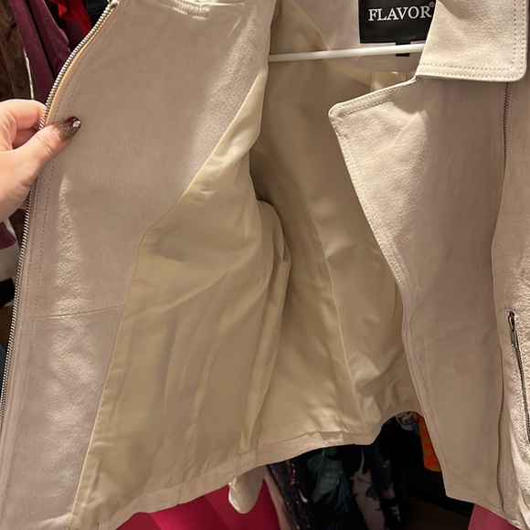 Genuine Suede Moto Jacket - Picture 4 of 9